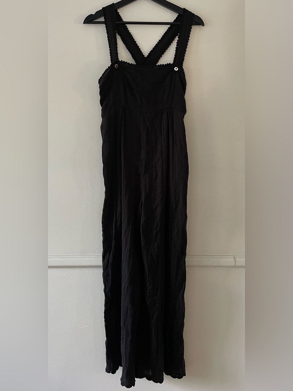 Robin Piccone 100% Cotton Wide Leg Overalls Size S